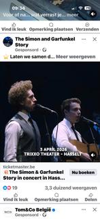Concert tickets Simon en Garfunkel story, Drie personen of meer, April