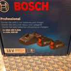 Vends 2 batteries 18V 4.0AH  + chargeur BOSCH bleue NEUFS !, Enlèvement