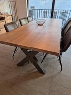 Eetkamertafel 240x100 - Goede staat (lichte gebruikssporen), Ophalen, Gebruikt, Eikenhout, 200 cm of meer