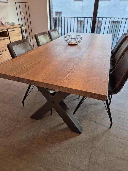 Eetkamertafel 240x100 - Goede staat (lichte gebruikssporen), Huis en Inrichting, Tafels | Eettafels, Gebruikt, 50 tot 100 cm, 200 cm of meer