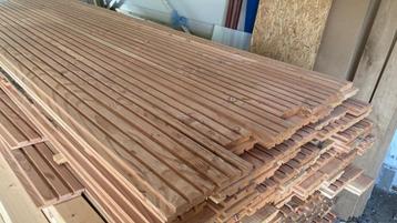 NEW TRIPLE RHOMBUS DOUGLAS PLANKEN 22X129X3000 MEER +500 beschikbaar voor biedingen