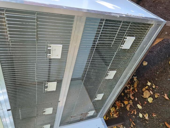 Aluminium vogelkooien, Dieren en Toebehoren, Vogels | Hokken en Kooien, Gebruikt, Aluminium, Ophalen