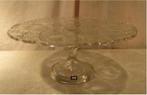 Mooi Glazen Taartschaal op voet - 31cm, Antiek en Kunst, Ophalen of Verzenden