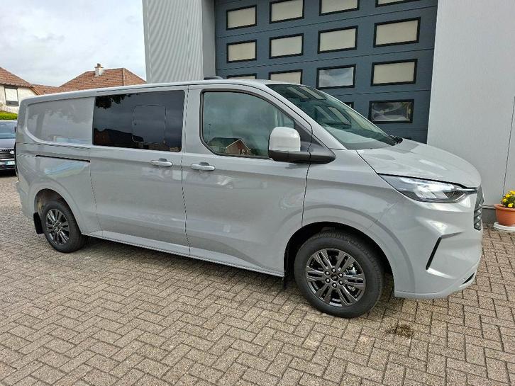 Ford Transit Custom Limited Multi use 170pk 5pl Matter grey, Auto's, Ford, Bedrijf, Te koop, Transit, ABS, Achteruitrijcamera