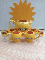 Ricard set 4 glazen logo 84 en stenen kan 1 l +2x 15 CL, Verzamelen, Ophalen of Verzenden, Nieuw, Waterglas