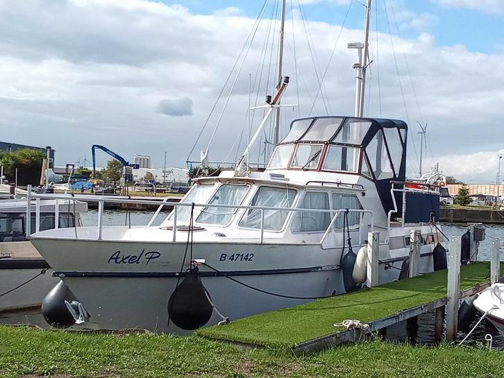 Motorjacht, Watersport en Boten, Motorboten en Motorjachten, Zo goed als nieuw, Staal, Elektrisch, Ophalen