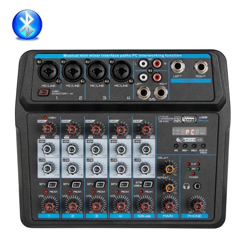 6-Kanaals - USB - Bluetooth - 48V Fantoomvoeding, Muziek en Instrumenten, Microfoons, Zo goed als nieuw, Instrumentmicrofoon, Ophalen of Verzenden