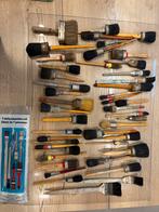 Verzameling verfborstels, Doe-het-zelf en Bouw, Schildersmaterialen, Ophalen of Verzenden
