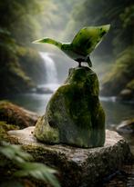 verfijnde beeldhouwwerk in jade (Lyle Sopel), Antiek en Kunst, Ophalen of Verzenden