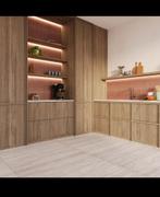 Tegel met travertijneffect 120x120cm, Doe-het-zelf en Bouw, Tegels, Ophalen, Nieuw