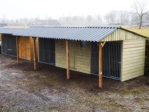 Hondenkennel 'Max' met tuinhuis-opslag, Dieren en Toebehoren, Hondenhokken, Nieuw, Hondenkennel, Ophalen