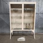 Dubbele dokterskast wit | Vintage medicijnkast, Met deur(en), Zo goed als nieuw, Medical Vintage Industrieel Modern, Glas