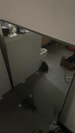 Spiegel, Huis en Inrichting, Woonaccessoires | Spiegels, Ophalen, Gebruikt, 100 tot 150 cm, Rechthoekig