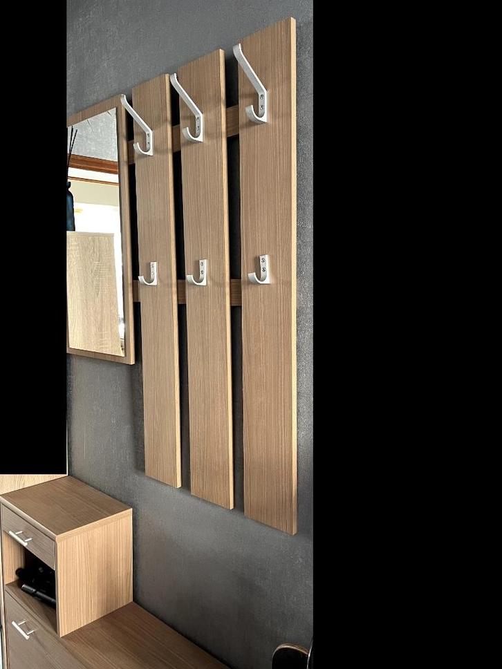 porte-manteau miroir+ armoire à chaussures, Maison & Meubles, Armoires | Armoires à chaussures, Comme neuf, Enlèvement