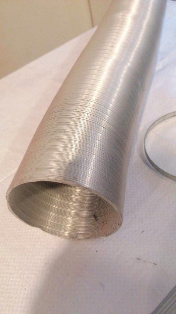 Conduite souple alum  Ø105/110 mm – Longueur 3 m, Doe-het-zelf en Bouw, Ventilatie en Afzuiging, Zo goed als nieuw, Ventilator en Afzuiger