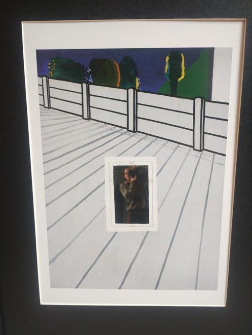 Raveel Roger alleen op de koer, Antiek en Kunst, Kunst | Etsen en Gravures, Ophalen of Verzenden