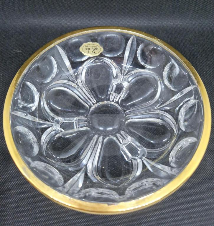 Boheemse kristallen schaaltje, Antiek en Kunst, Antiek | Glaswerk en Kristal, Ophalen of Verzenden