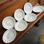 7x Vintage Boch Copenhague diepe borden – blauw wit, Antiek en Kunst, Antiek | Servies compleet, Ophalen