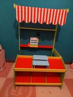Winkeltje met kassa en Winkel wagentje, Kinderen en Baby's, Speelgoed | Speelkeukens, Ophalen, Zo goed als nieuw, Hout, Speelkeuken