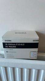 Sigma 18-200 mm F 3,5-6,3 DC MACRO, Audio, Tv en Foto, Foto | Lenzen en Objectieven, Nieuw
