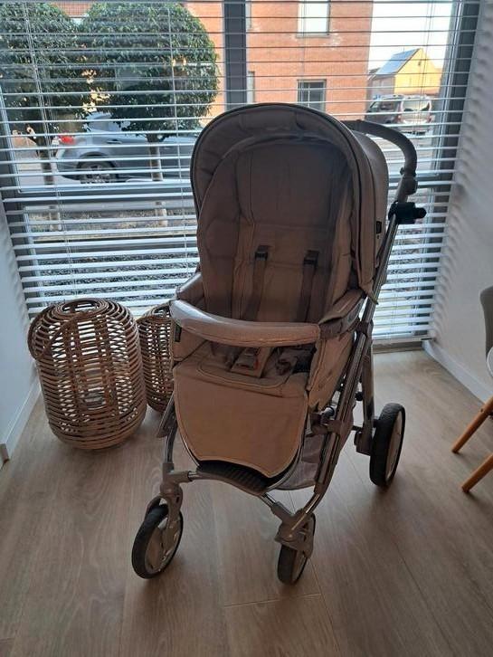 Bébécar ip op evolution kinderwagen met alle toebehoren., Kinderen en Baby's, Buggy's, Zo goed als nieuw, Voetenzak, Ophalen