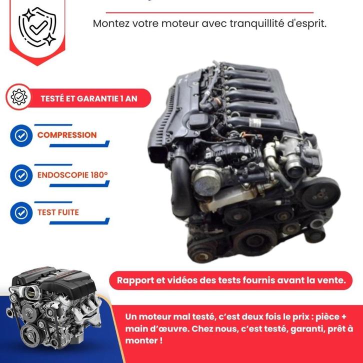 Bmw 525d e60 e61 3.0 306d3-motor van 197 pk, Auto-onderdelen, Motor en Toebehoren, BMW, Nieuw, Ophalen of Verzenden