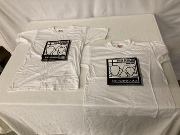 2 nieuwe T-shirts Sint-Jozefscollege (broederschool) Wervik beschikbaar voor biedingen