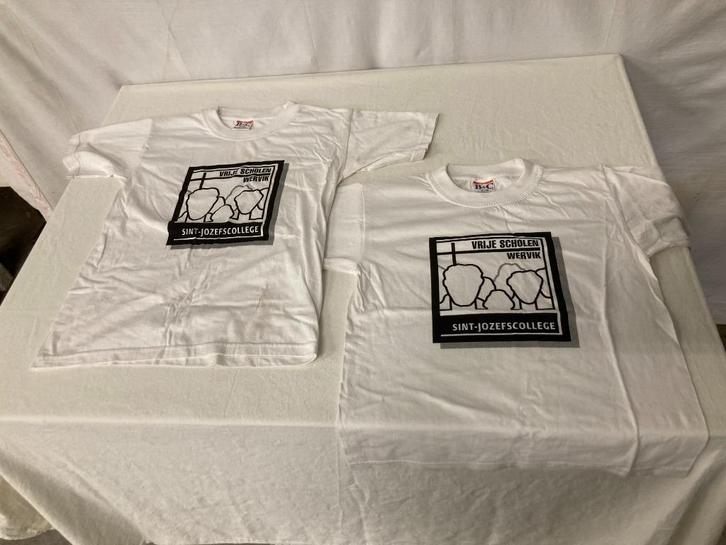 2 nieuwe T-shirts Sint-Jozefscollege (broederschool) Wervik, Verzamelen, Kleding en Patronen, Nieuw, Shirt, Ophalen of Verzenden