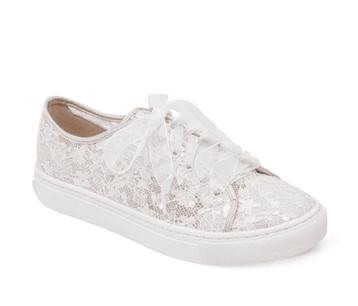 Witte kanten sneaker bride schoenen maat 40