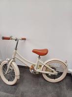 Kinderfiets Banwood beige 16” met mandje en steunwieltjes, Ophalen, Zo goed als nieuw