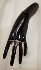 Super grote zilveren buffalo skull ring, Ophalen of Verzenden, Zo goed als nieuw