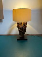 Tafel Lamp op houten staander, Huis en Inrichting, Gebruikt, Hout, 50 tot 75 cm, Ophalen