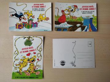 3 cartes postales marsupilami ( Pub. limonade Chaudfontaine) beschikbaar voor biedingen