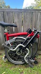 Brompton rouge M6R 6 viteses dynamo selle télescopique, Enlèvement, Comme neuf, Brompton