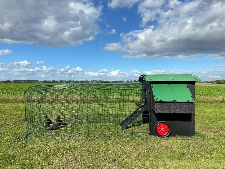 Kunststof Kippenhok - Nestera Large Verhoogd + 3 meter ren, Dieren en Toebehoren, Pluimvee | Toebehoren, Nieuw, Kippenhok of Kippenren