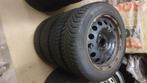 Winterbanden op velg 205/55 R 16 (4 stuks), Auto-onderdelen, Banden en Velgen, Ophalen, Gebruikt, 16 inch, Banden en Velgen