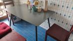 Eet tafel (of bureau) op zeer stevige poten, Ophalen, Gebruikt, 100 tot 150 cm, 50 tot 100 cm