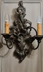 Luxe houten wandlamp Judeco showroommodel, Huis en Inrichting, Lampen | Wandlampen, Ophalen of Verzenden, Nieuw, Metaal