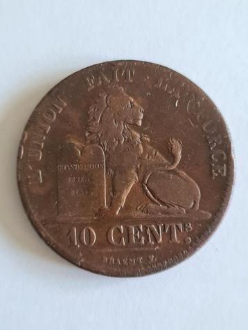 10 ct Leopold I - 1847/1837 met punt
