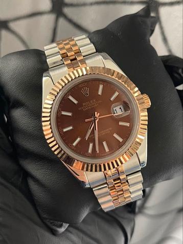Rolex datejust brons choco 41mm beschikbaar voor biedingen