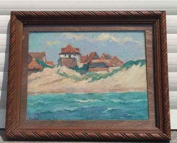 Huile sur toile marine signe jules postel beschikbaar voor biedingen