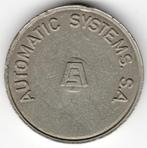 België : Parkeer Penning : Automatic Systems S.A. Waarde : 1, Postzegels en Munten, Penningen en Medailles, Overige materialen
