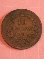 ITALIE 10 Centesimi 1893 R, Timbres & Monnaies, Monnaies | Europe | Monnaies non-euro, Enlèvement ou Envoi, Monnaie en vrac, Italie