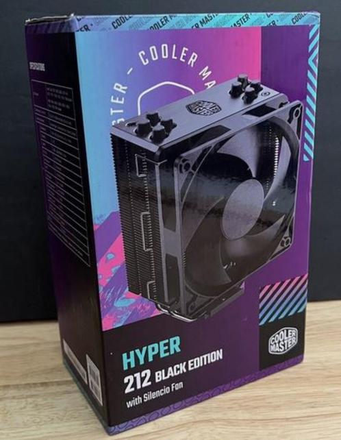 Cooler Master Hyper 212 Black Edition - NEUF emballé, Informatique & Logiciels, Refroidisseurs d'ordinateur, Neuf, Refroidisseur ordinateur à air