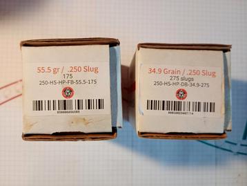 NSA slugs 6.35mm 55.5 & 34.9 gr beschikbaar voor biedingen