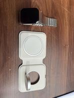 Apple Watch Series 7 GPS + Cellular roestvrij staal 45 mm, Handtassen en Accessoires, Smartwatches, Gebruikt, IOS, Ophalen of Verzenden