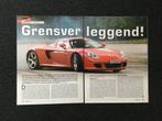 Article sur la Porsche Carrera GT, Livres, Autos | Brochures & Magazines, Comme neuf, Porsche, Enlèvement ou Envoi