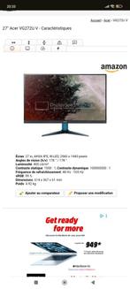 Écran pc Acer vg282u v, 27 pouces, 170hz, free Sync, 1440p, Computers en Software, Monitoren, IPS, Ingebouwde speakers, Minder dan 1 ms