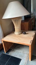 Salontafel ( bijzettafel) massief teakhout!, Huis en Inrichting, Ophalen, Gebruikt, Hout, Modern landelijk