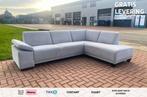 Gratis Levering HEEL BE – Mooie Grijze Stoffen Hoekzetel, Huis en Inrichting, 250 tot 300 cm, Hoekbank, Ophalen of Verzenden, Zo goed als nieuw